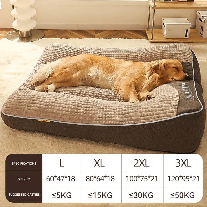 Tabella misure del cuscino per cani, taglie M, L e XL in centimetri