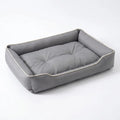 Divano cuccia grigio per cani grandi, comfort invernale
