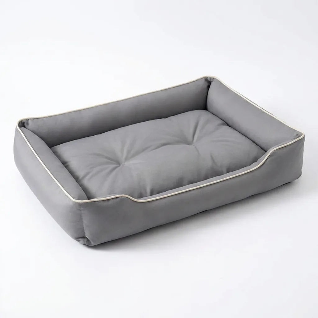 Divano cuccia grigio per cani grandi, comfort invernale