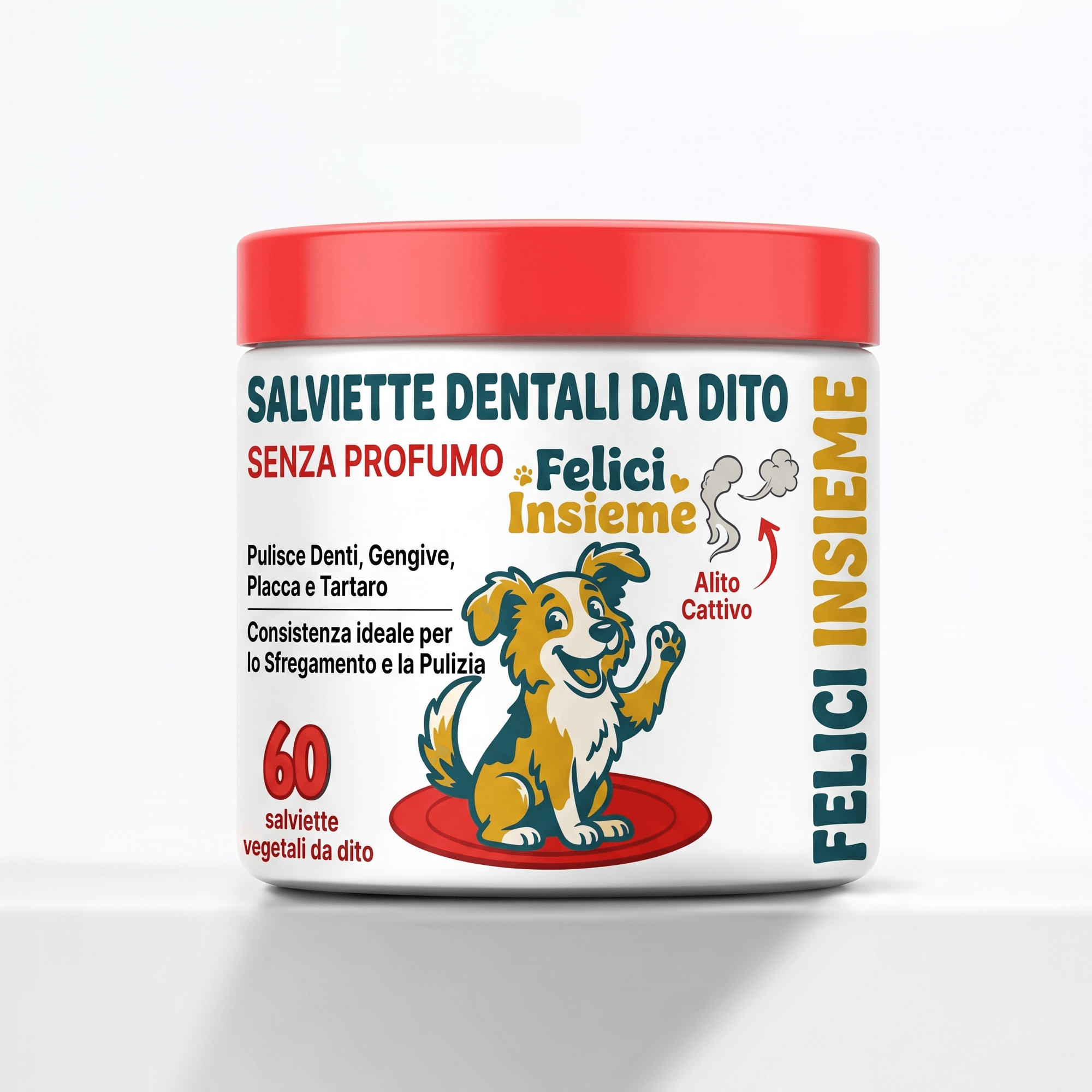 Salviette Dentali da Dito, Senza Profumo
