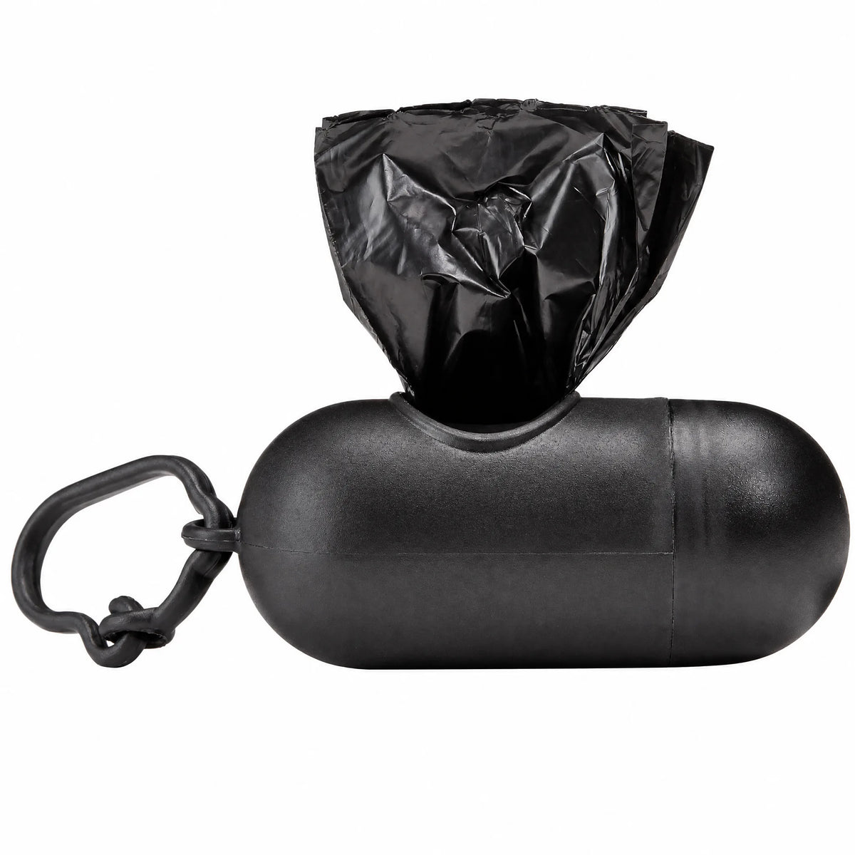 Sacchetti igienici per cani con dispenser nero e clip