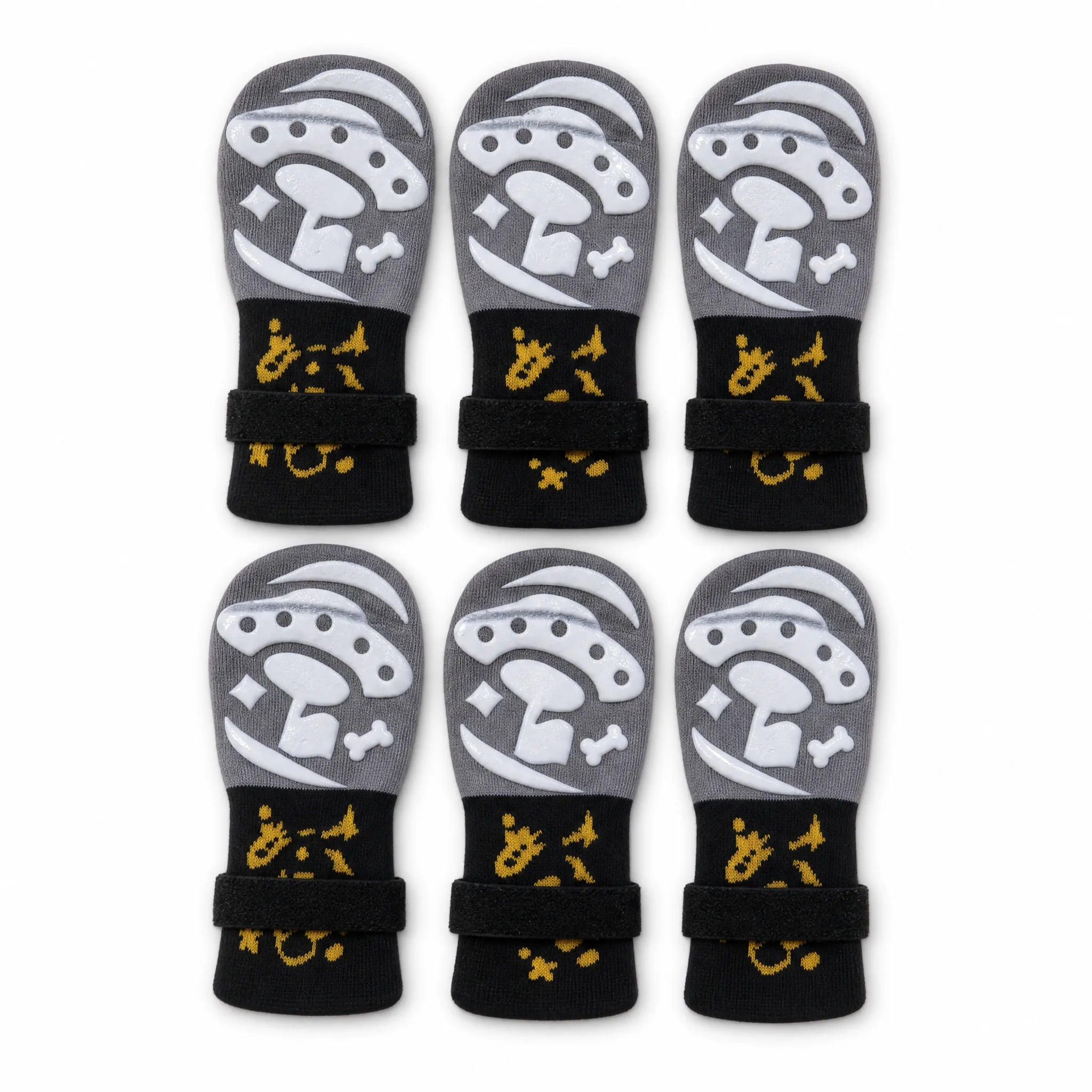 Set da 6 calze antiscivolo per cani con grip in silicone su doppio lato