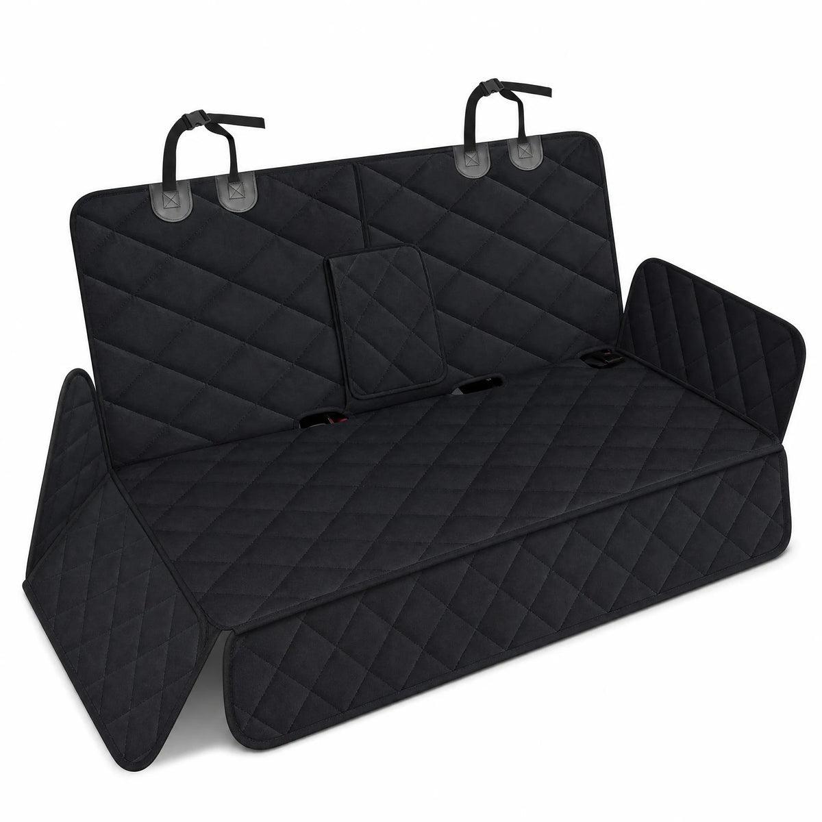 Coprisedile auto materassino nero packshot studio