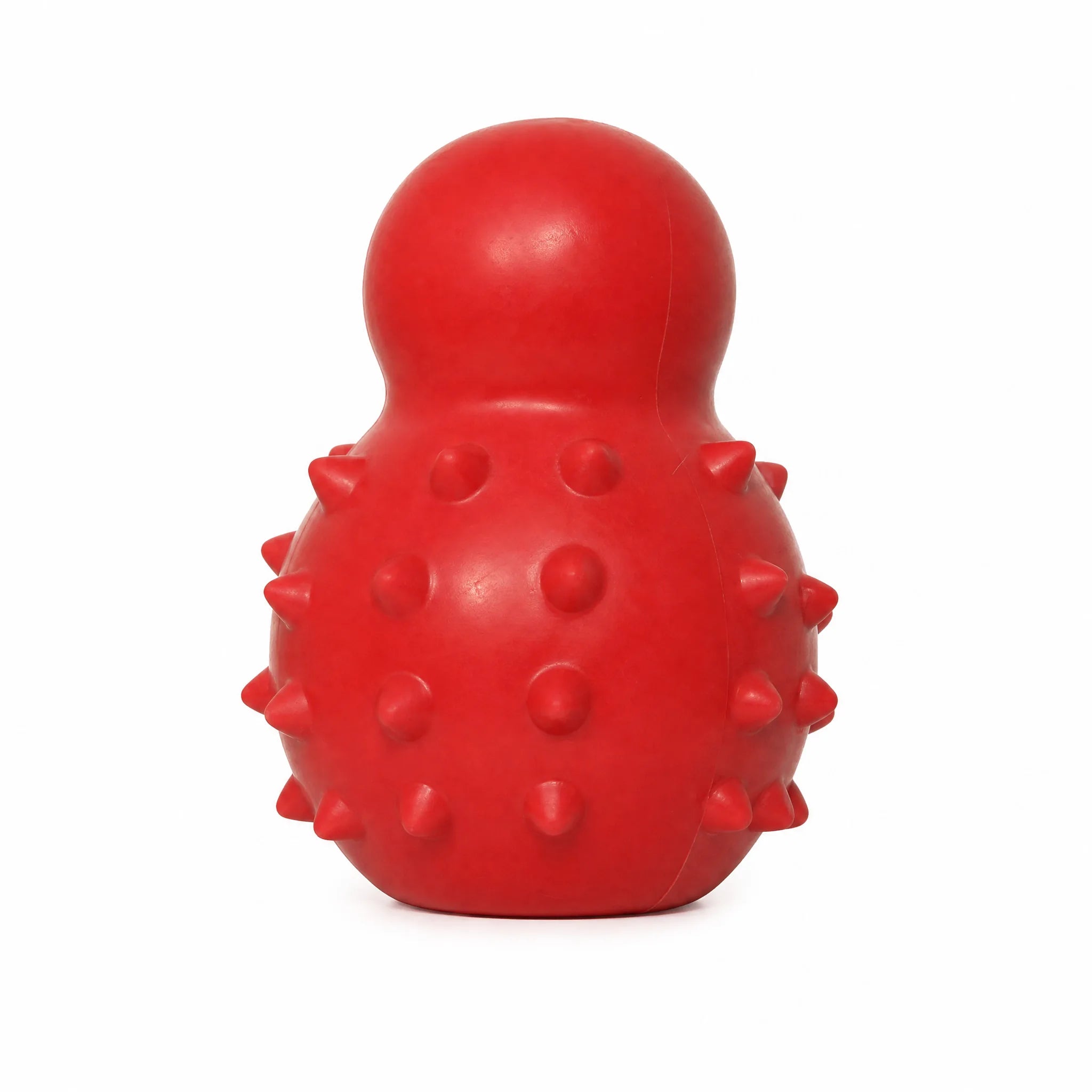 Gioco da riempire per cani in gomma naturale rossa con rilievi, foto prodotto