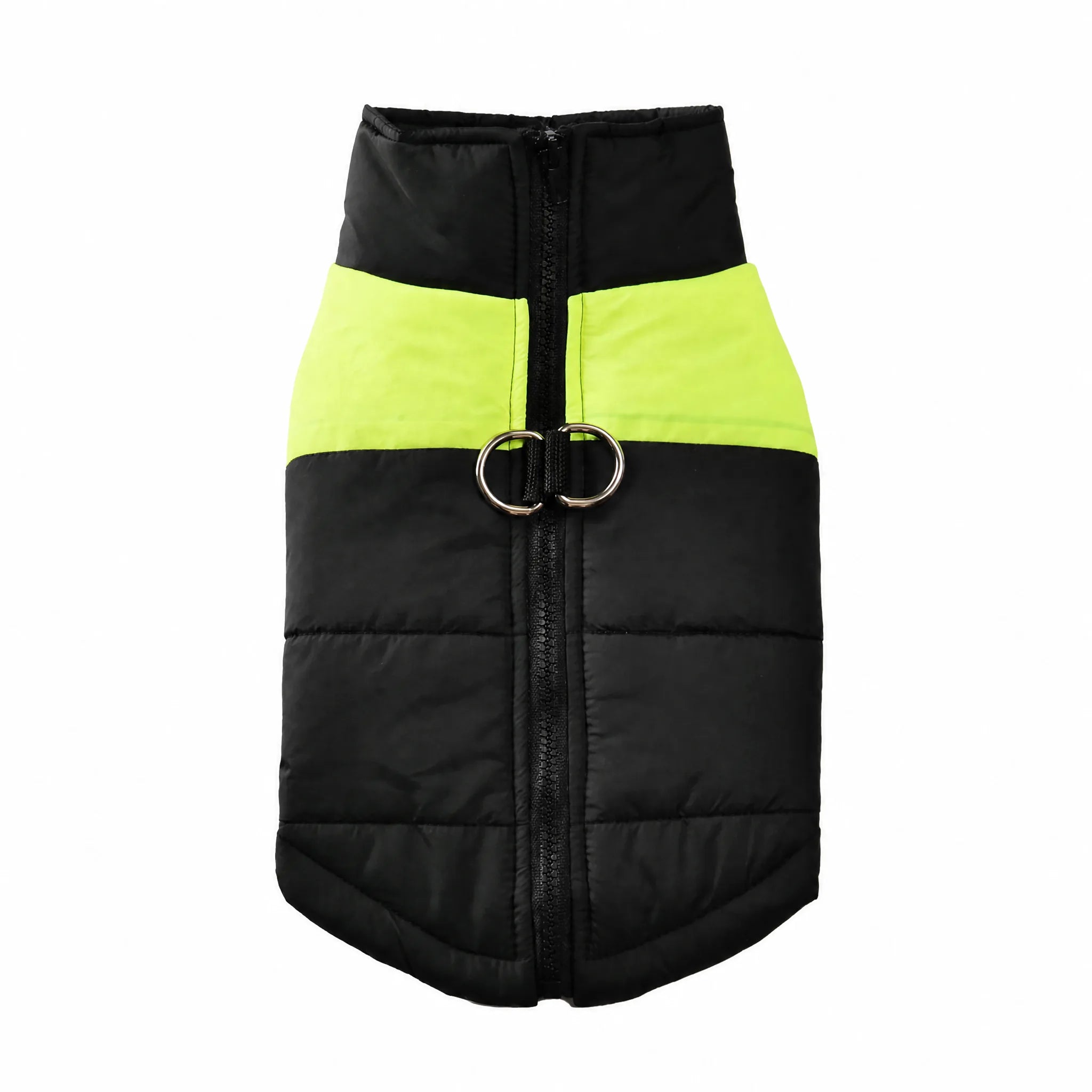 Giubbotto cane invernale imbottito gilet piumino nero studio
