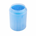Pulisci zampe per cani a bicchiere blu in silicone