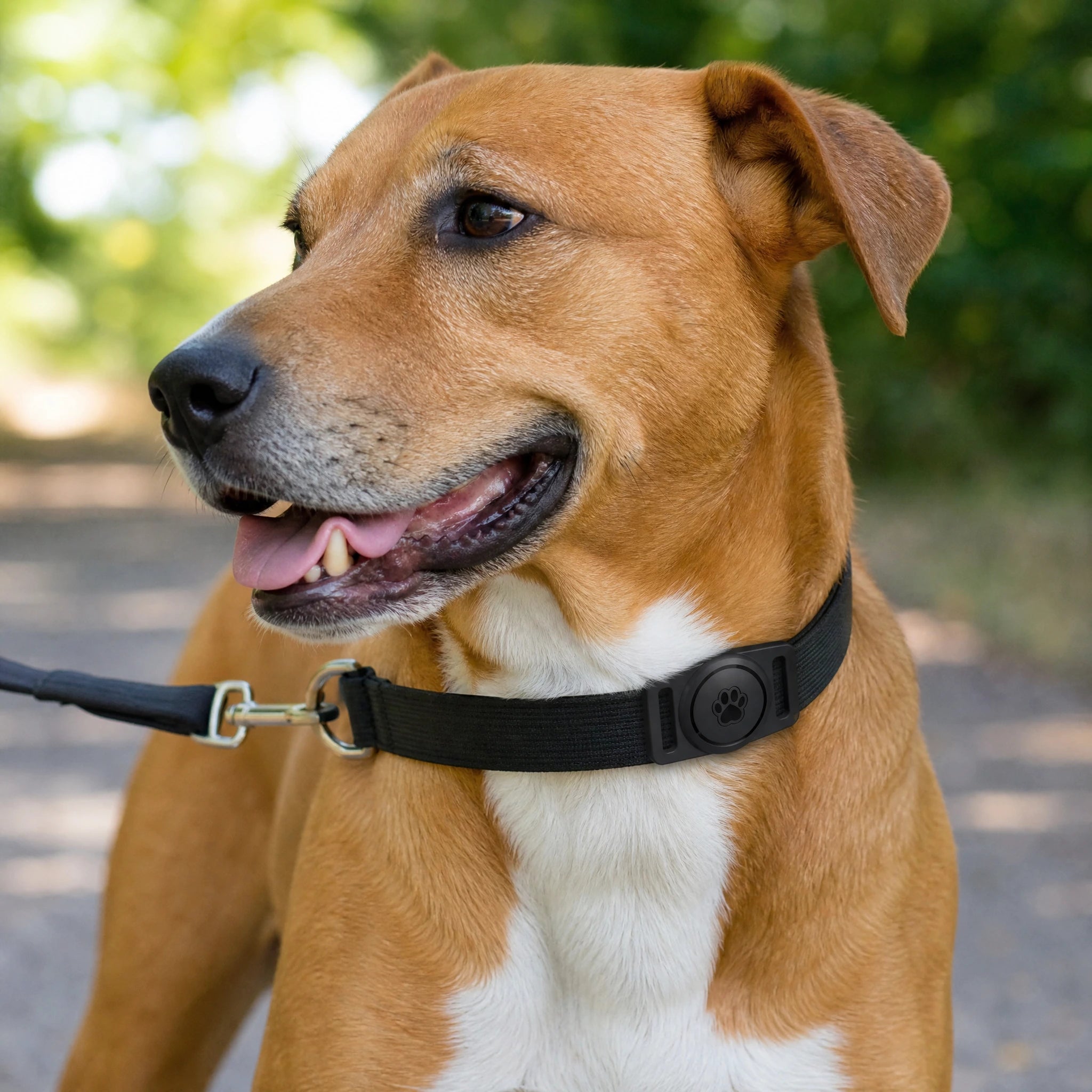 Cane con porta AirTag silicone sul collare