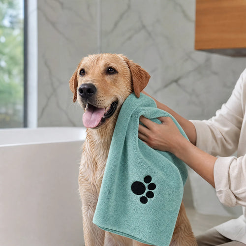 Asciugamano microfibra per cani - asciugatura dopo il bagno