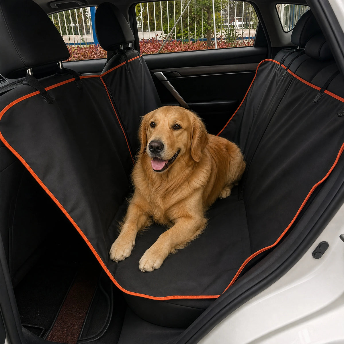 Coprisedile auto cane trapuntato - cane sdraiato in auto