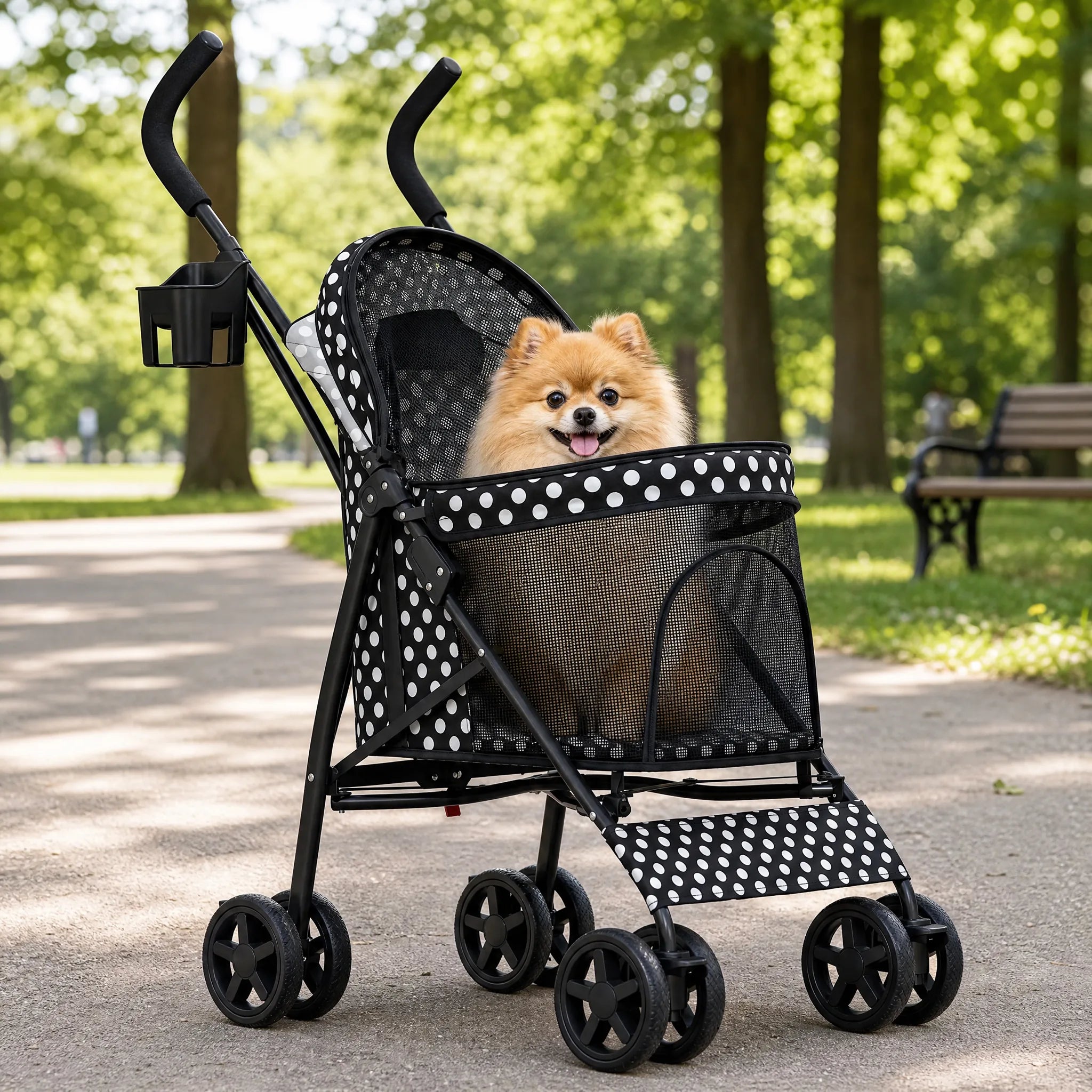 passeggino per cani pois life2