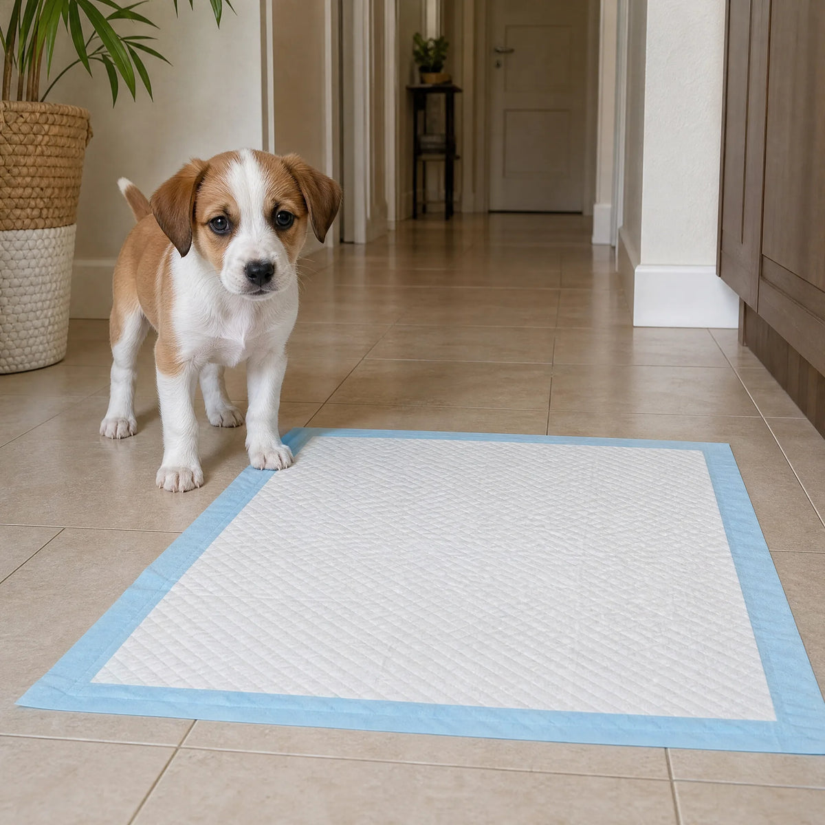 Traversine per cani monouso - cucciolo in addestramento