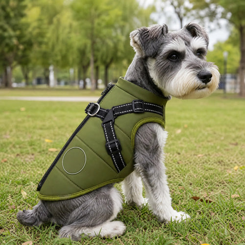 Cappotto cane impermeabile in passeggiata