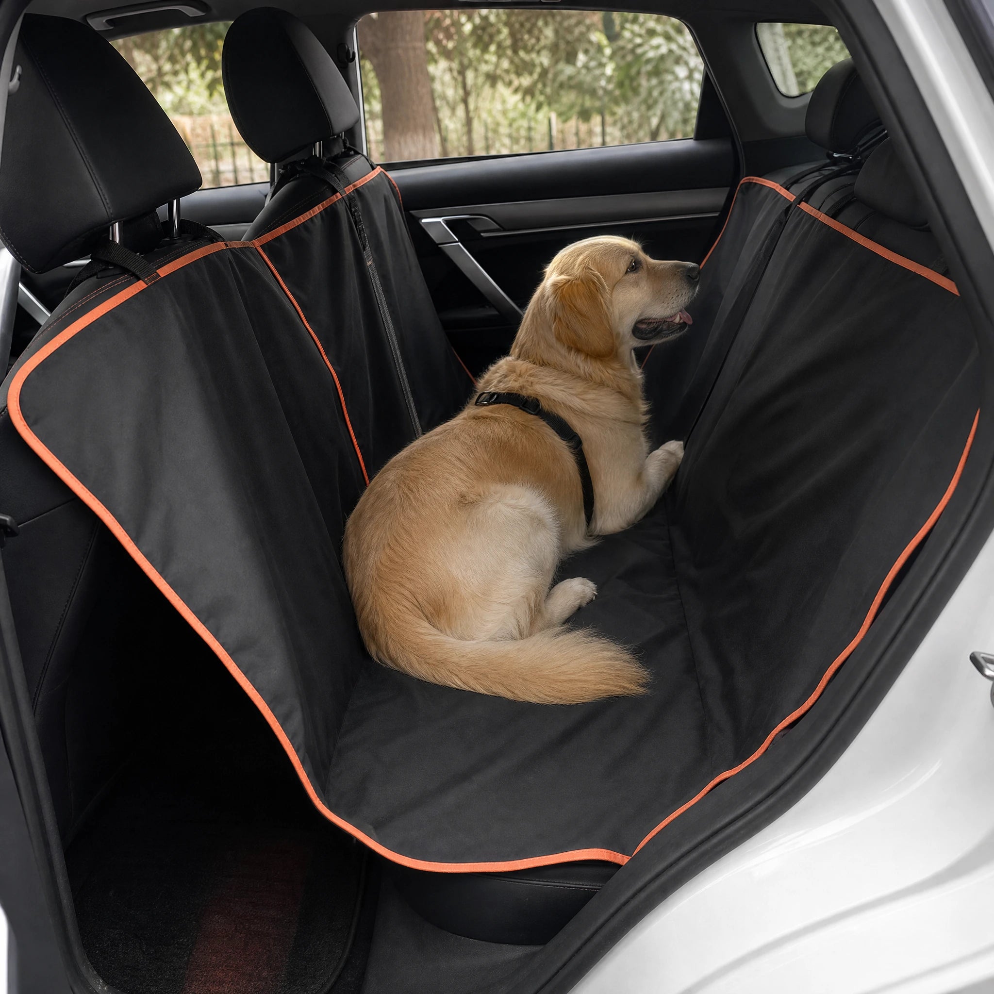 Coprisedile amaca auto cane - vista portiera aperta