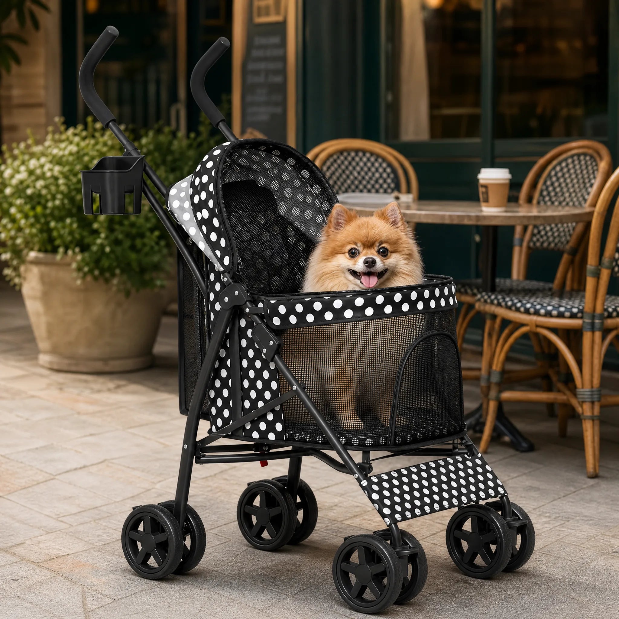 passeggino per cani pois life3