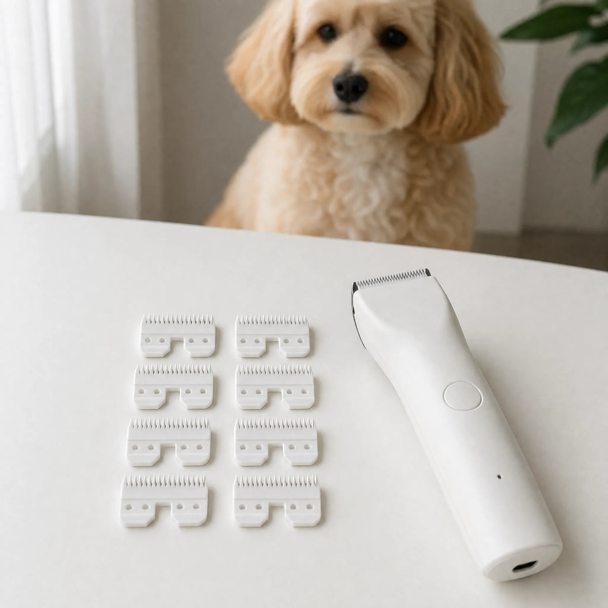 Pack cutter ceramica e tosatrice a casa con cane