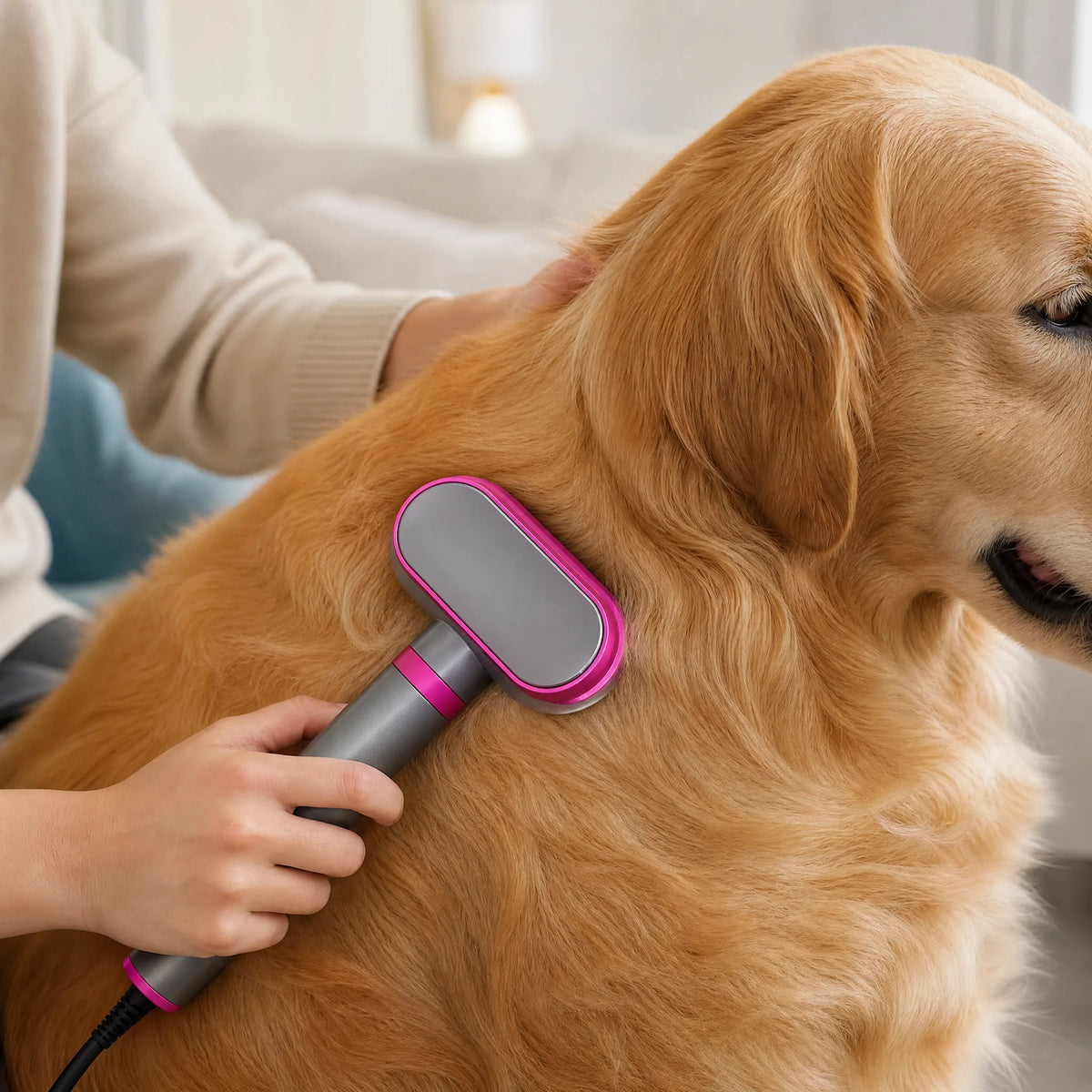 Toelettatura a casa con phon per cani 4in1
