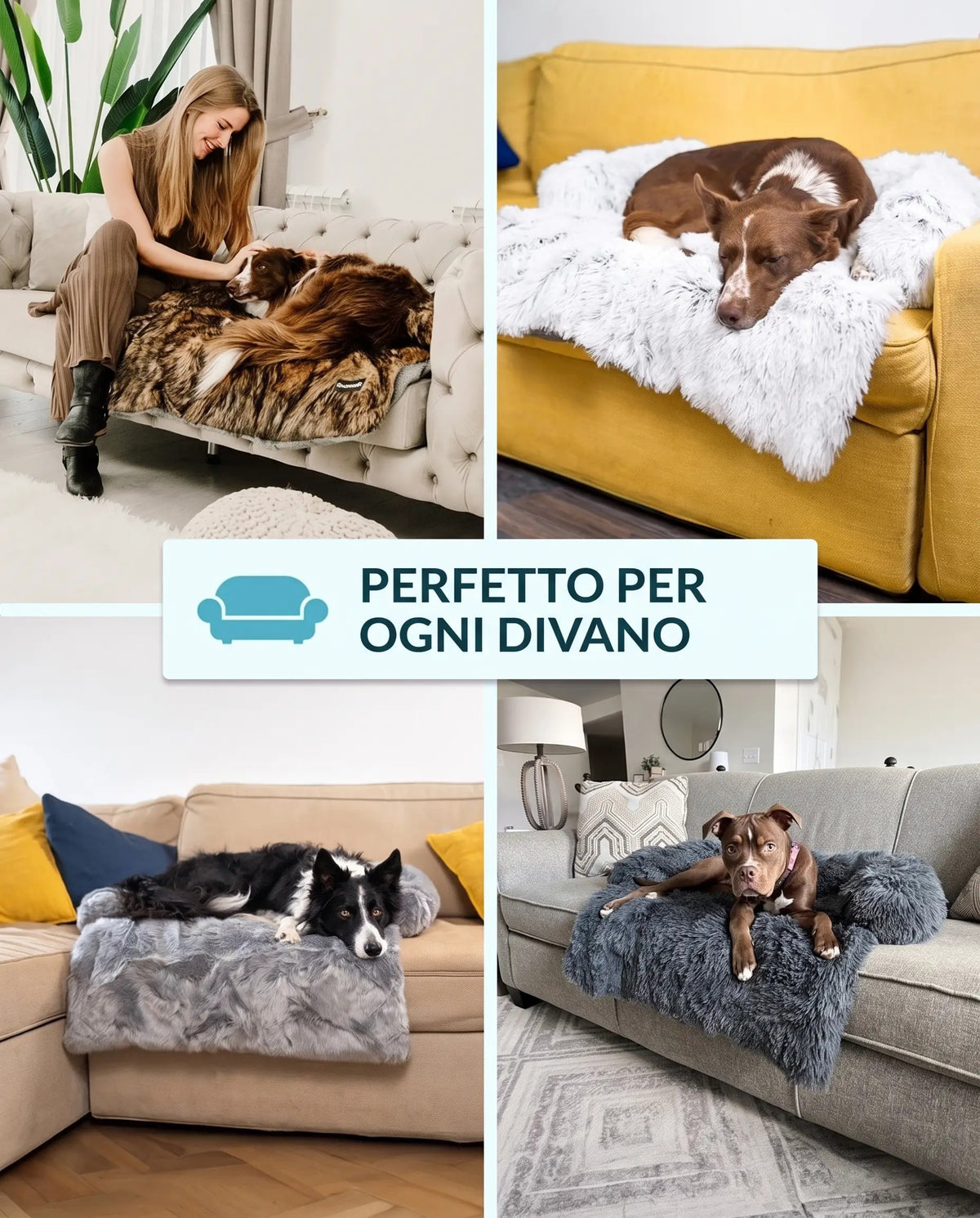 Copridivano su poltrone e divani