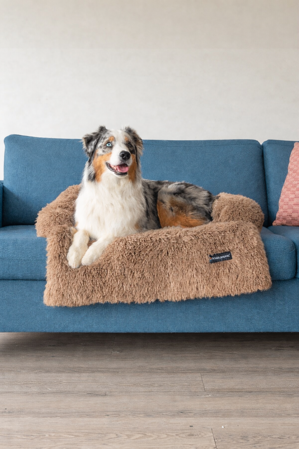 Felici Insieme - Copridivano per Cani, Tortora, Grande