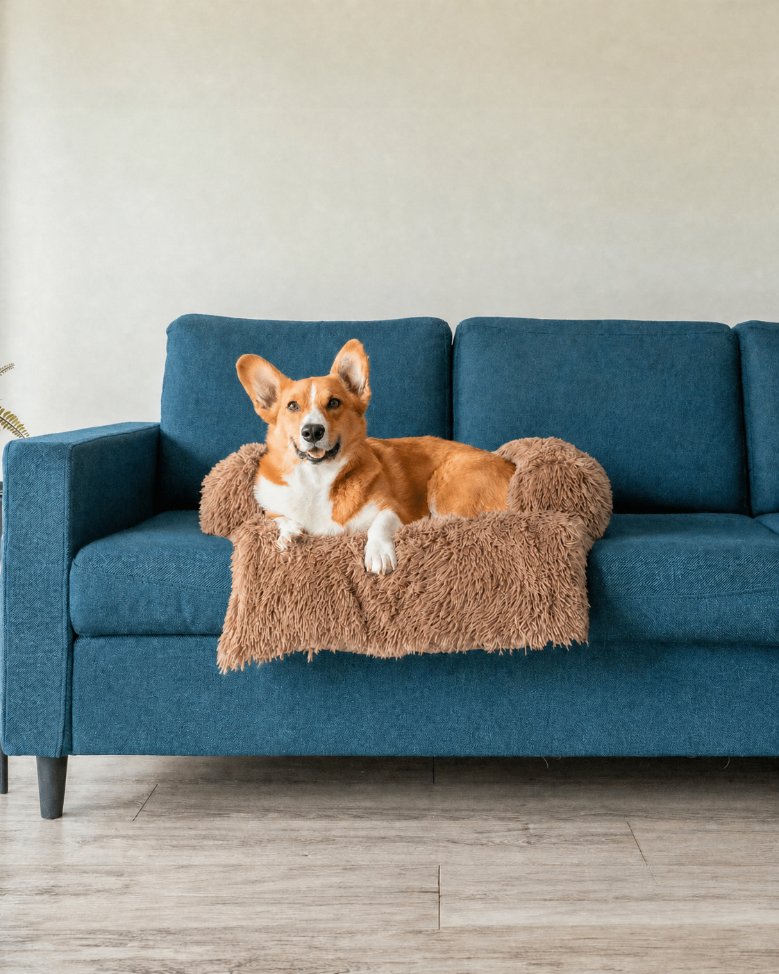 Felici Insieme - Copridivano per Cani, Tortora, Piccola