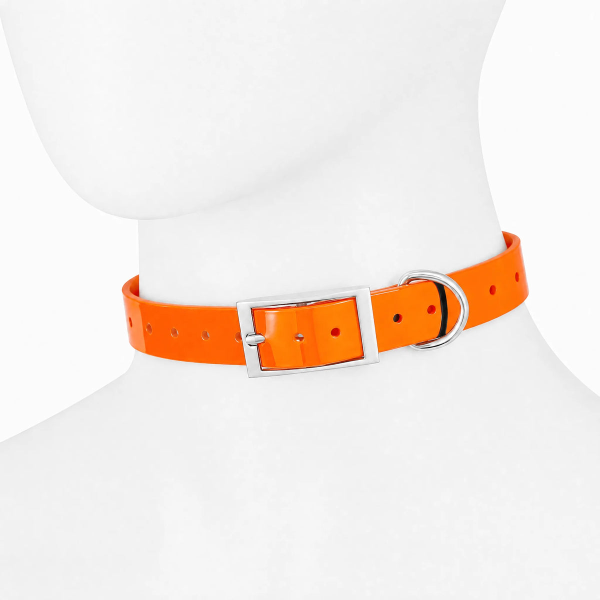 Collare cane TPU impermeabile arancione 2,5 cm