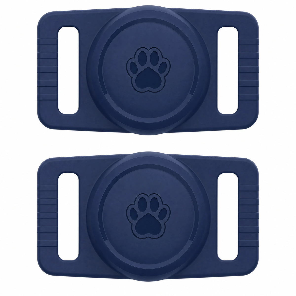 Porta AirTag cane blu navy 2 pezzi