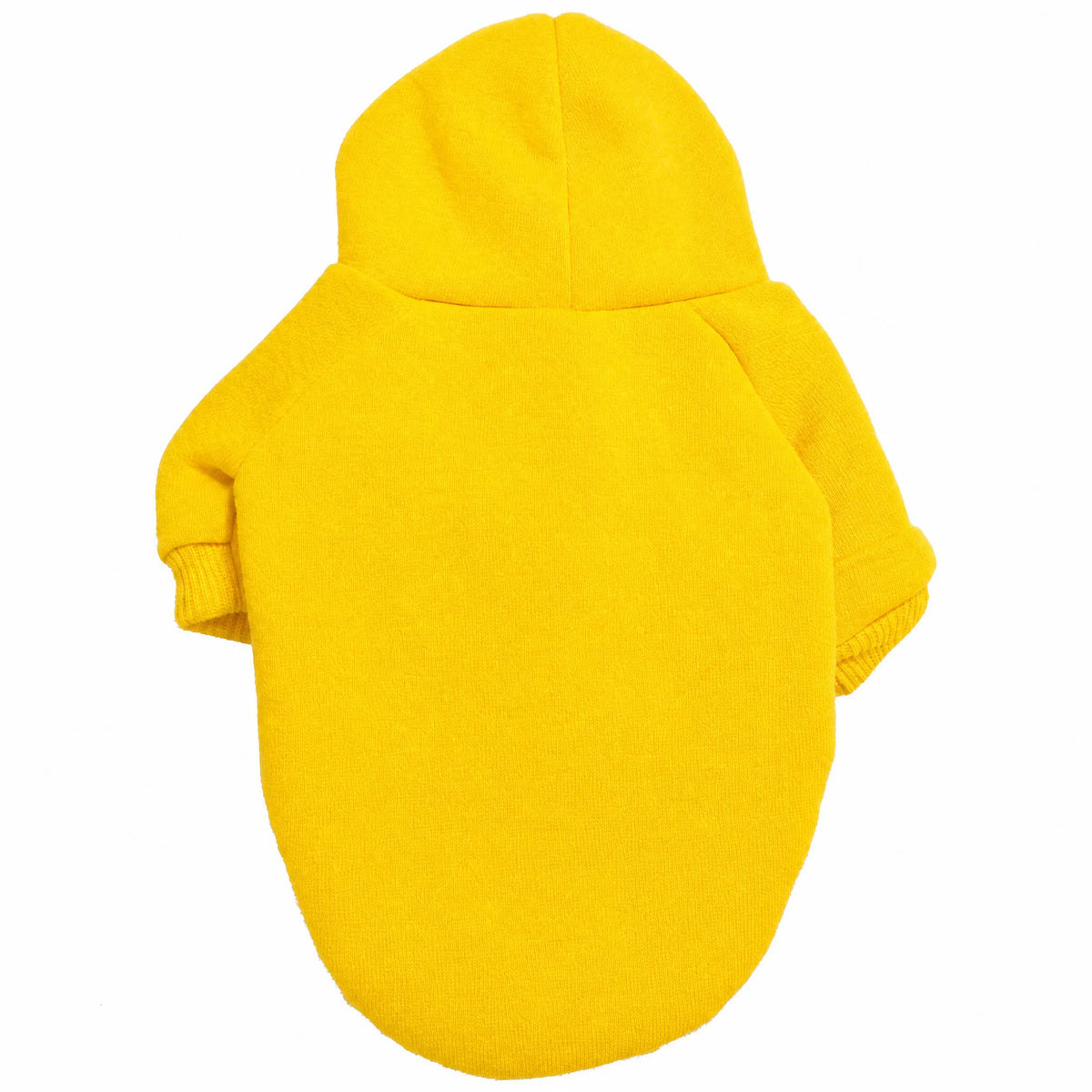 Felpa sport cane gialla su bianco
