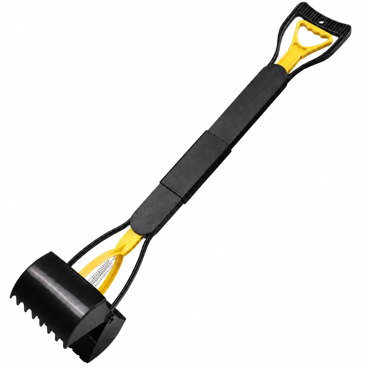 Paletta cacca cane gialla manico 81 cm pieghevole