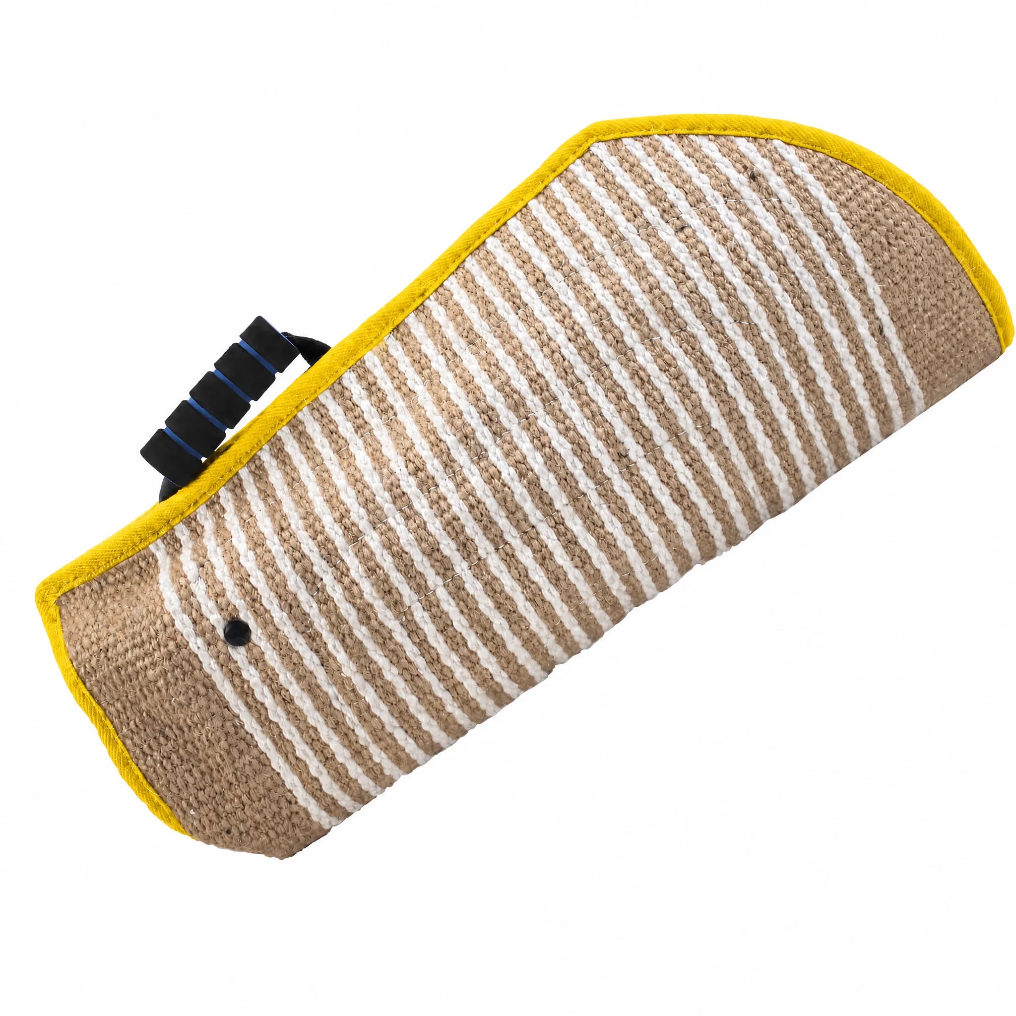 Manicotto juta bordo giallo - studio