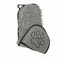 Asciugamano bagno cane chenille grigio 53x22