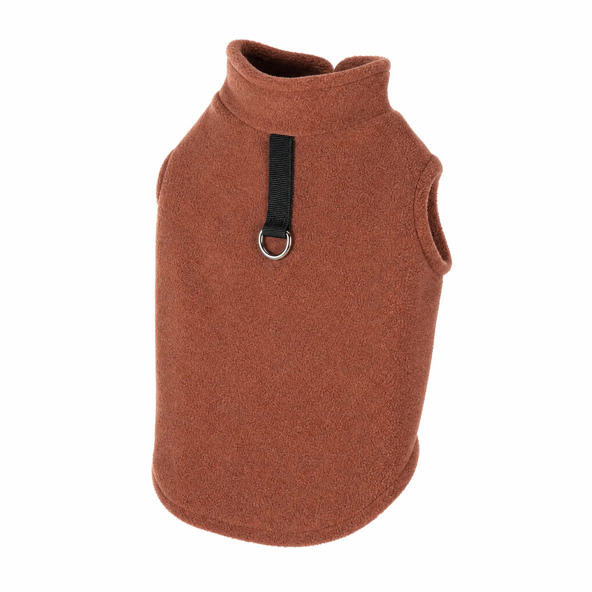 Gilet pile stretch cane - Marrone