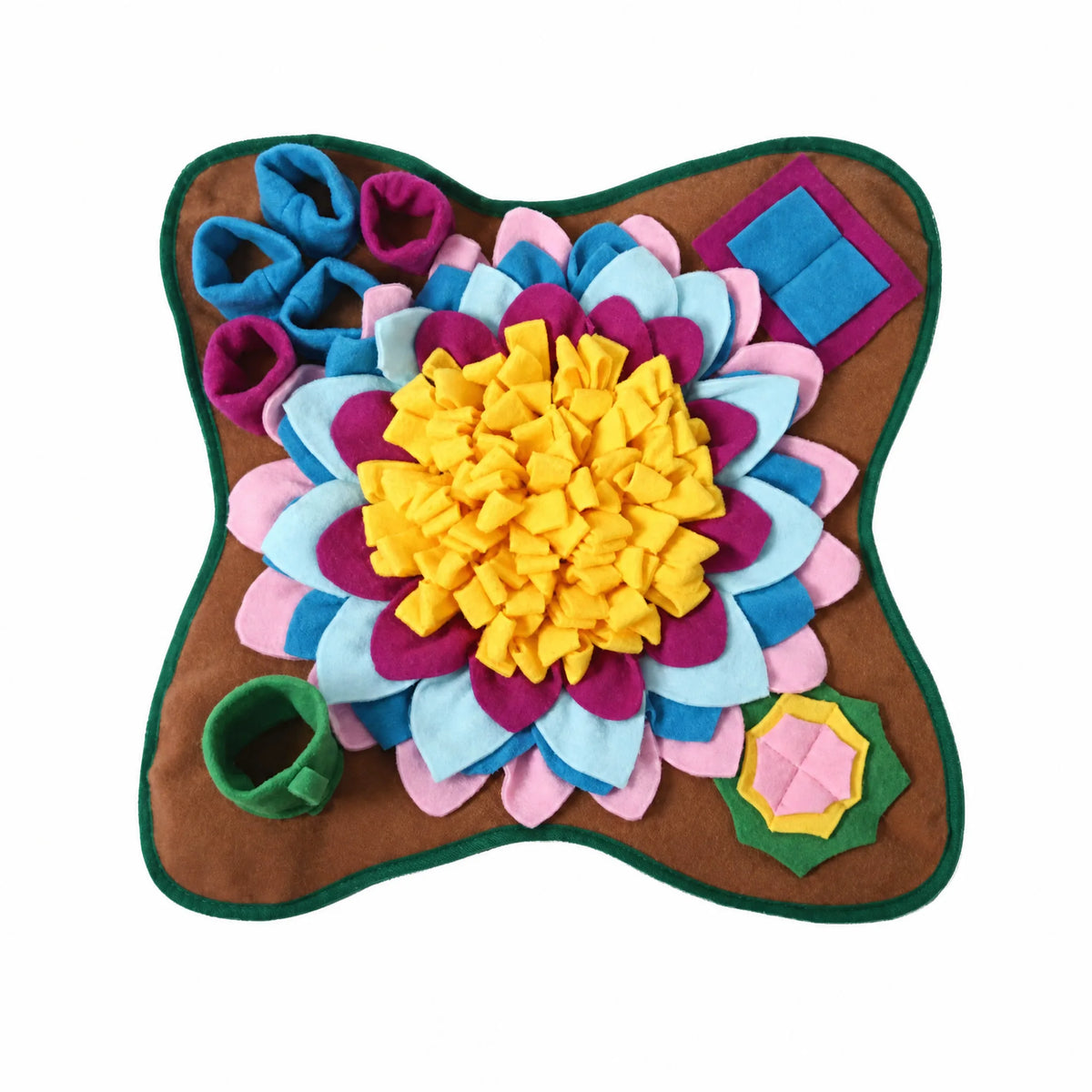 Tappetino olfattivo cane fiore colore Marrone