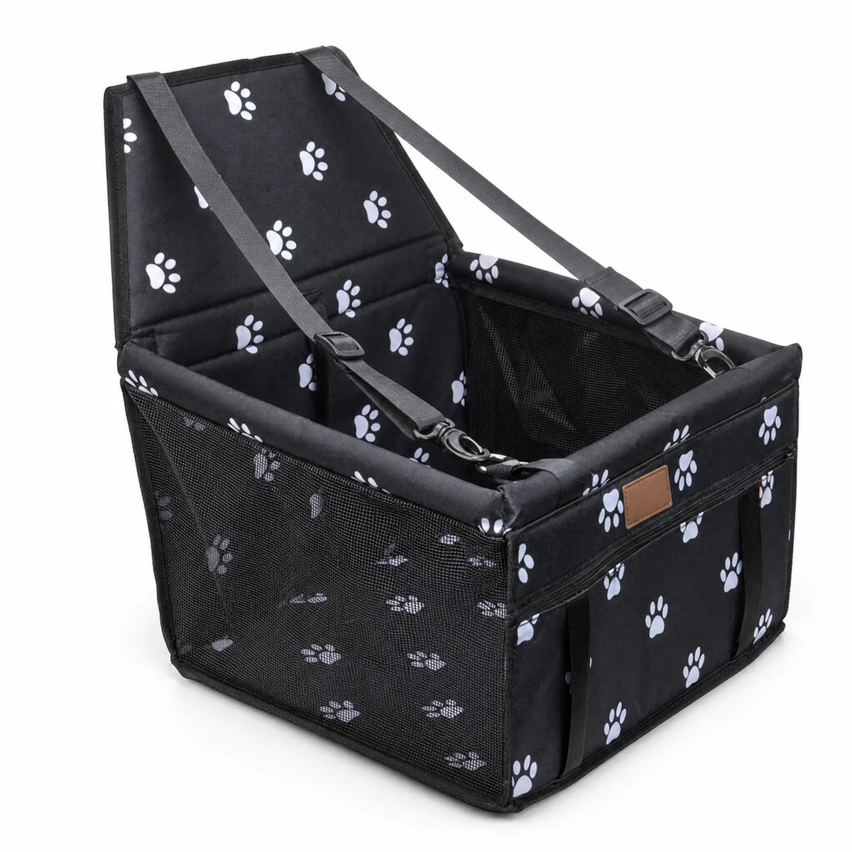 Seggiolino auto cane Nero zampe studio