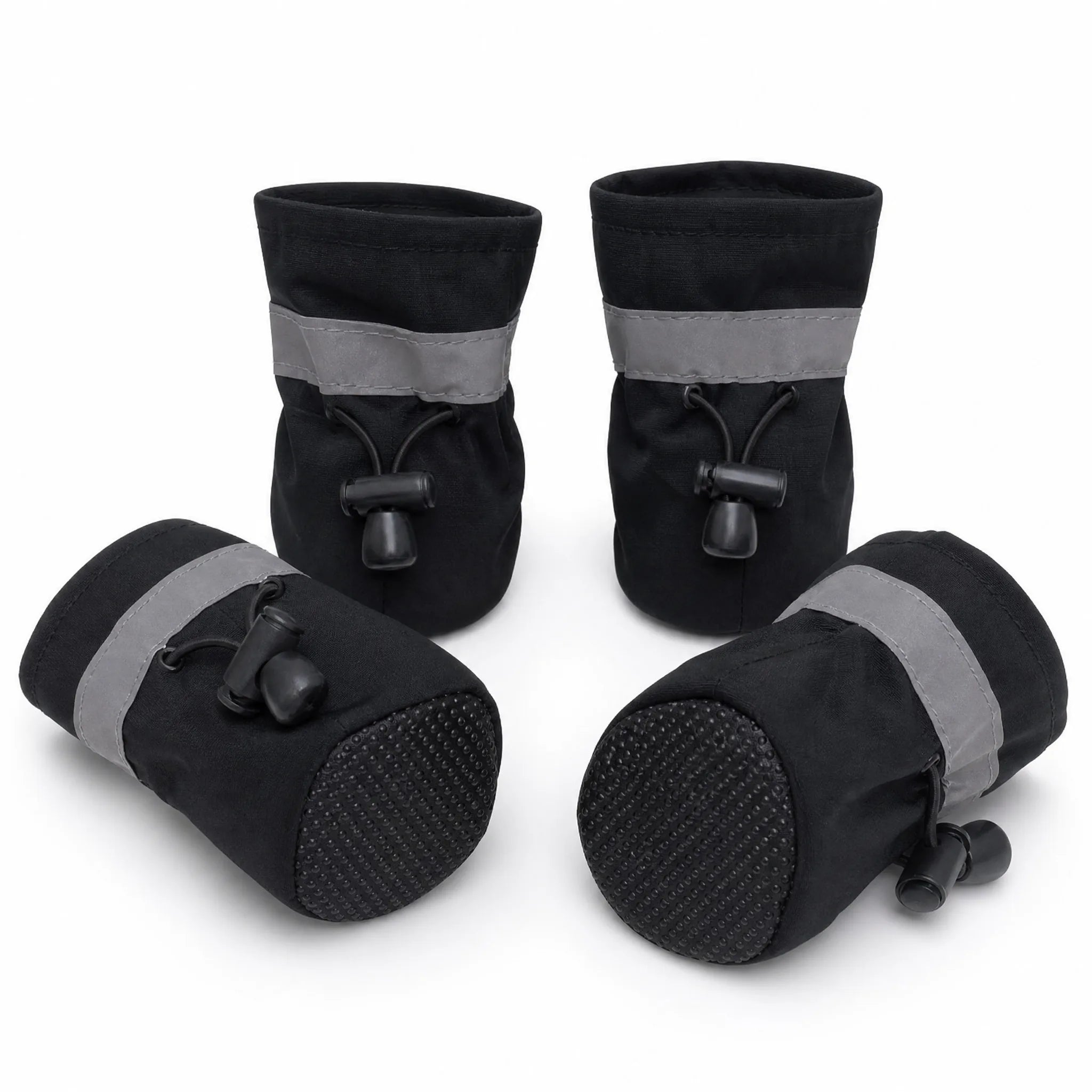 Scarpe per cani impermeabili colore nero - set da 4