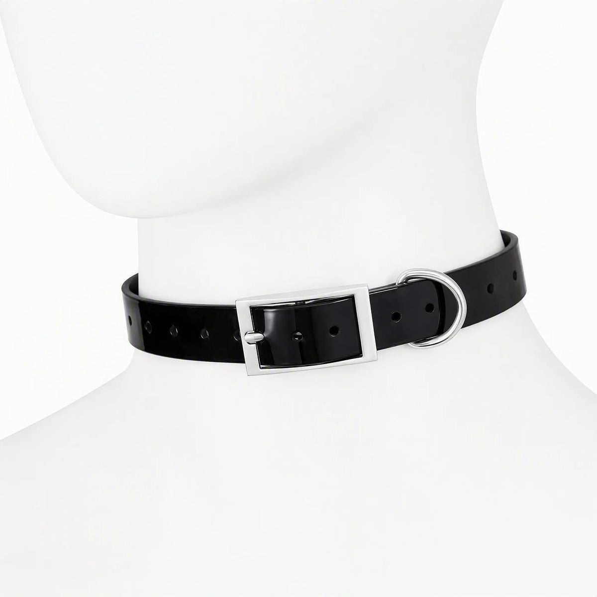 Collare cane TPU impermeabile nero 2,5 cm