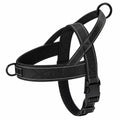 Pettorina tattica cane nera nylon 1000D studio — maniglia e doppio anello D