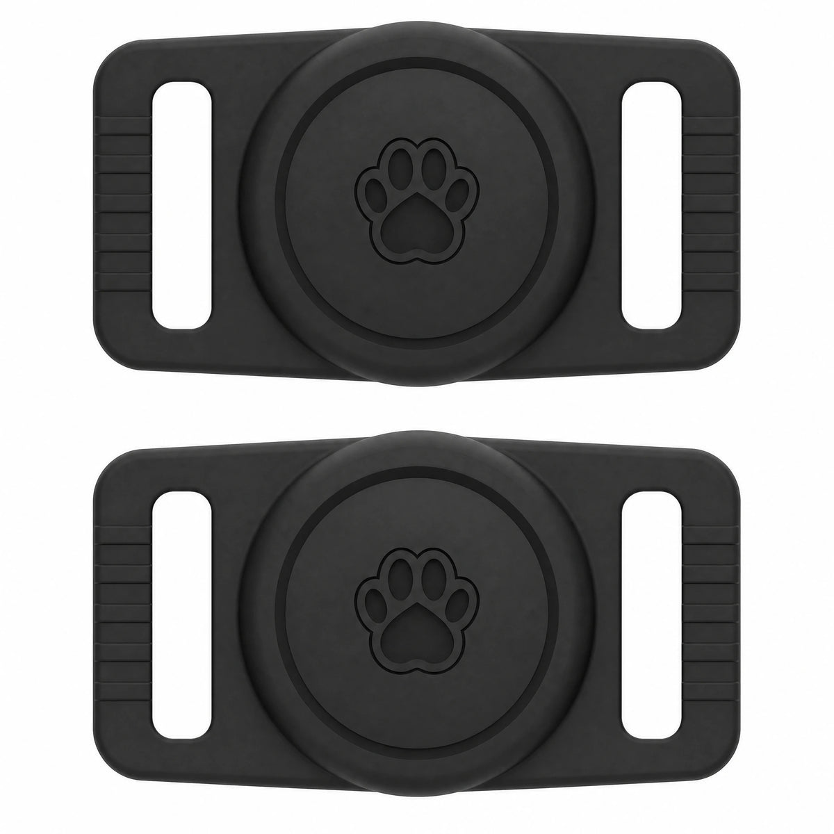 Porta AirTag cane 2 pezzi nero