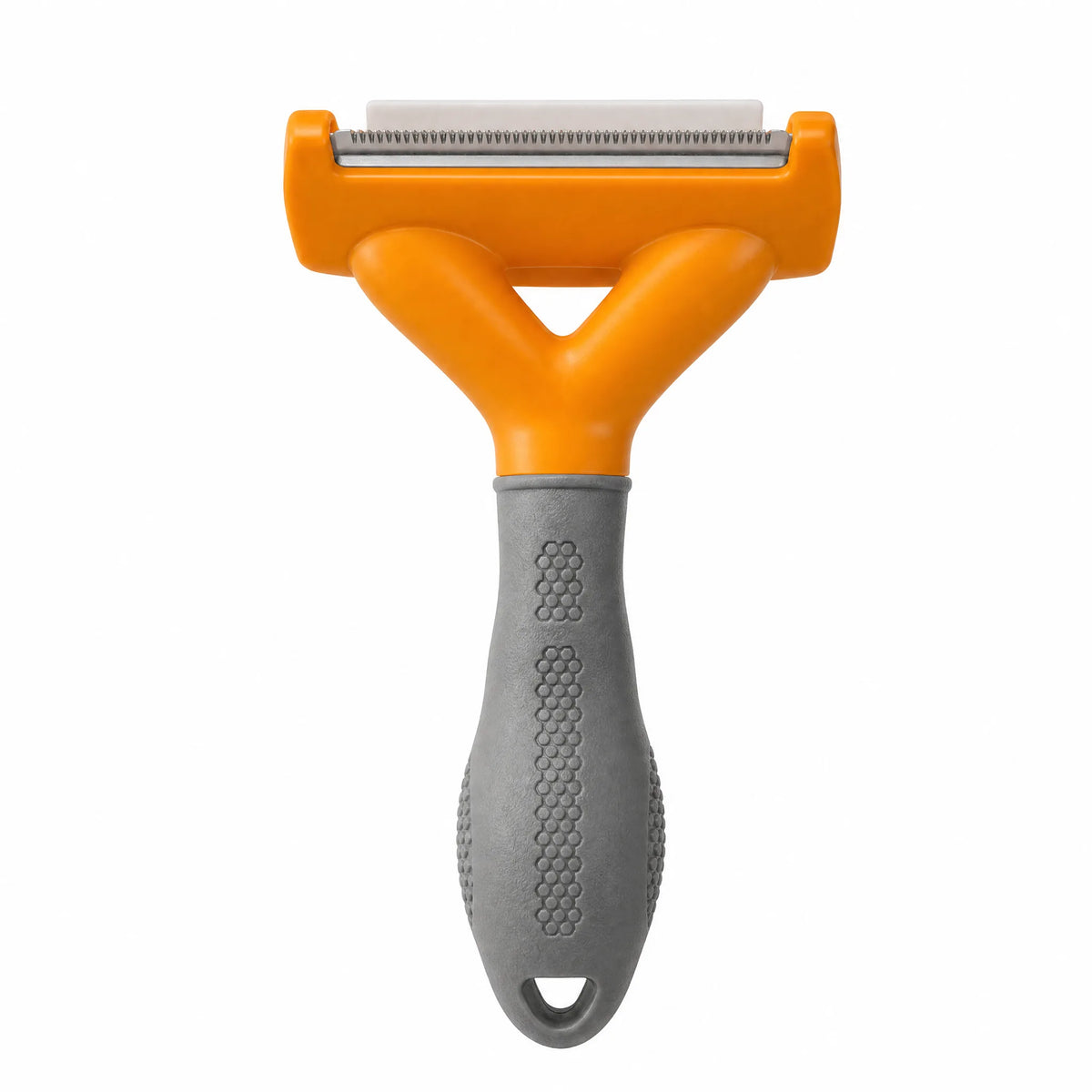 Spazzola per sottopelo cane versione pelo corto, dettaglio lama in acciaio