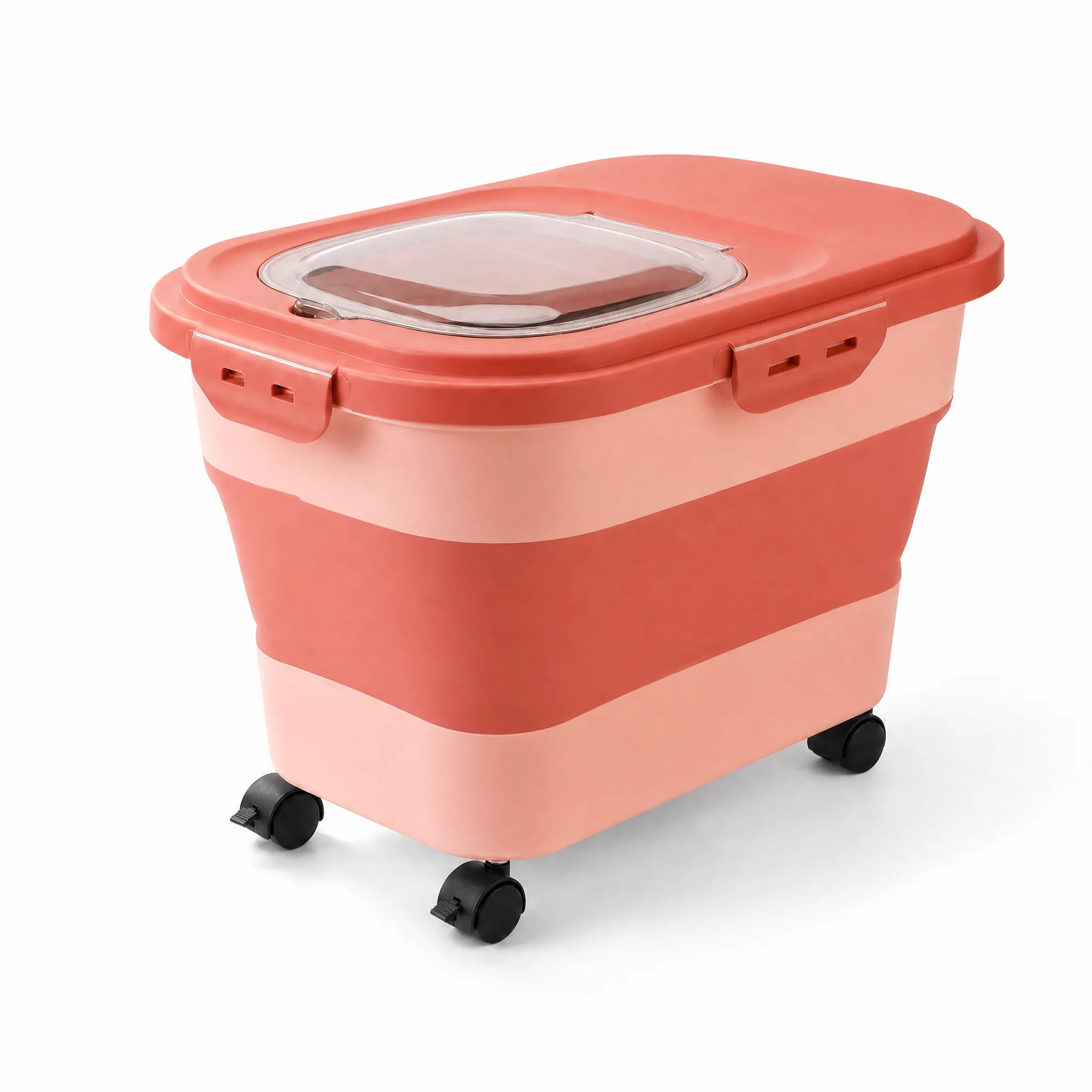 Contenitore crocchette Rosa 33 lb con ruote
