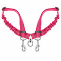 Guinzaglio doppio cane colore Rosa