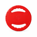 Frisbee per cani EVA colore rosso su sfondo bianco