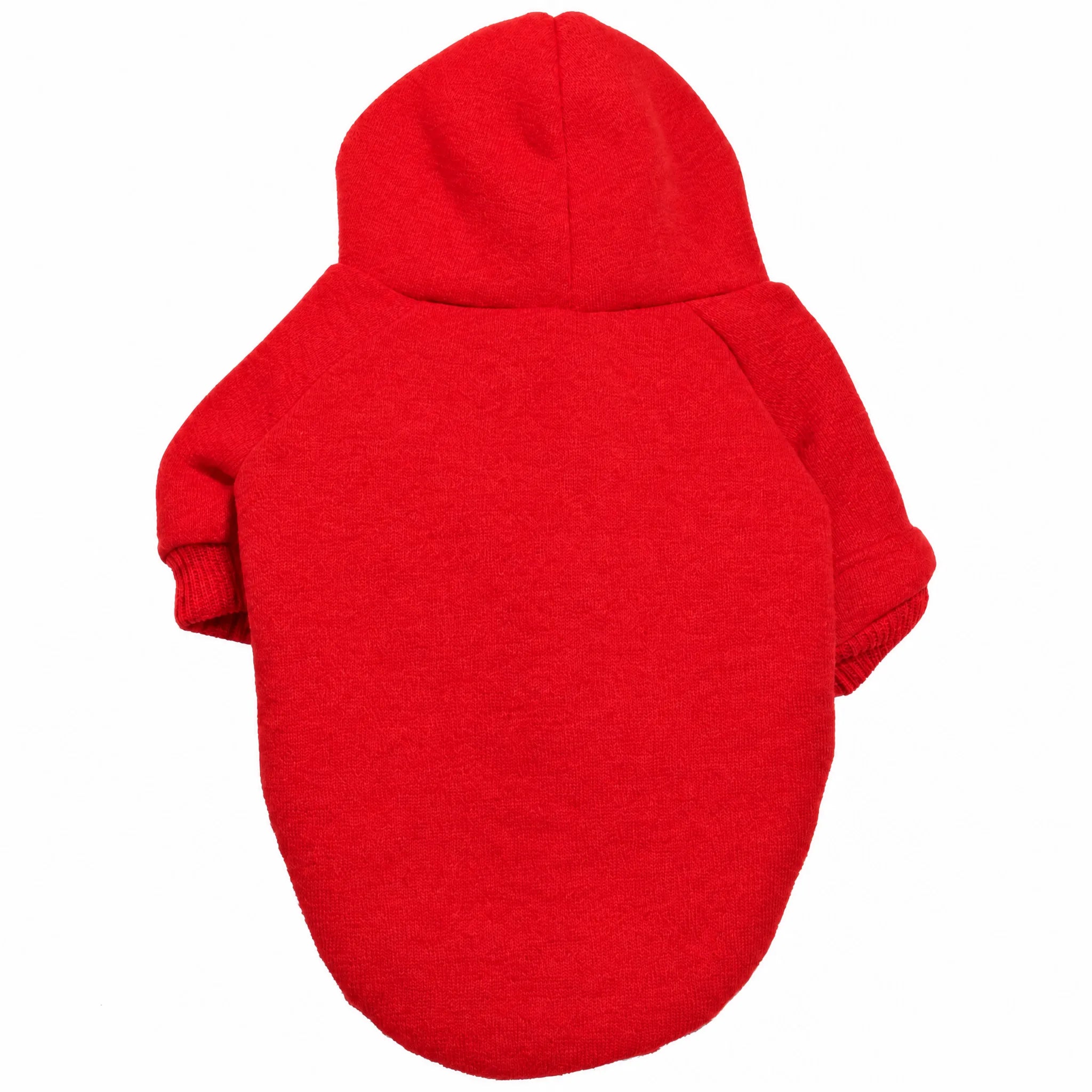 Felpa sport cane rossa su bianco