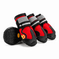 Stivali cane impermeabili colore rosso set da 4
