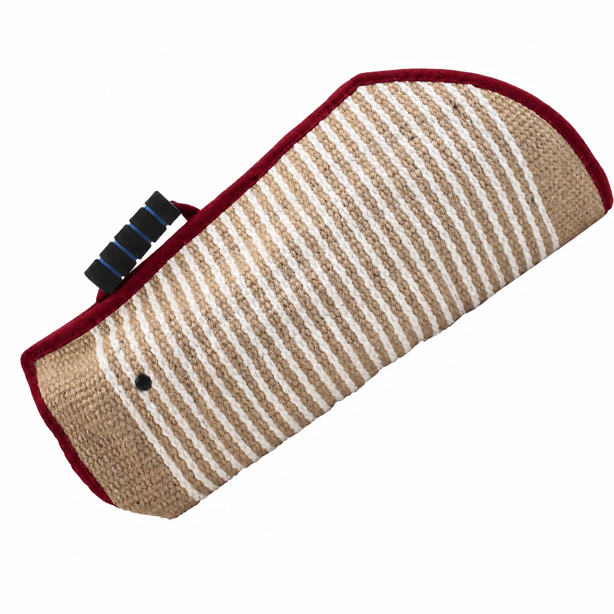 Manicotto juta bordo rosso - studio