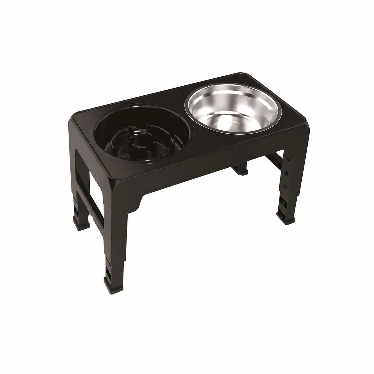 Ciotola rialzata cane variante slow feeder e inox