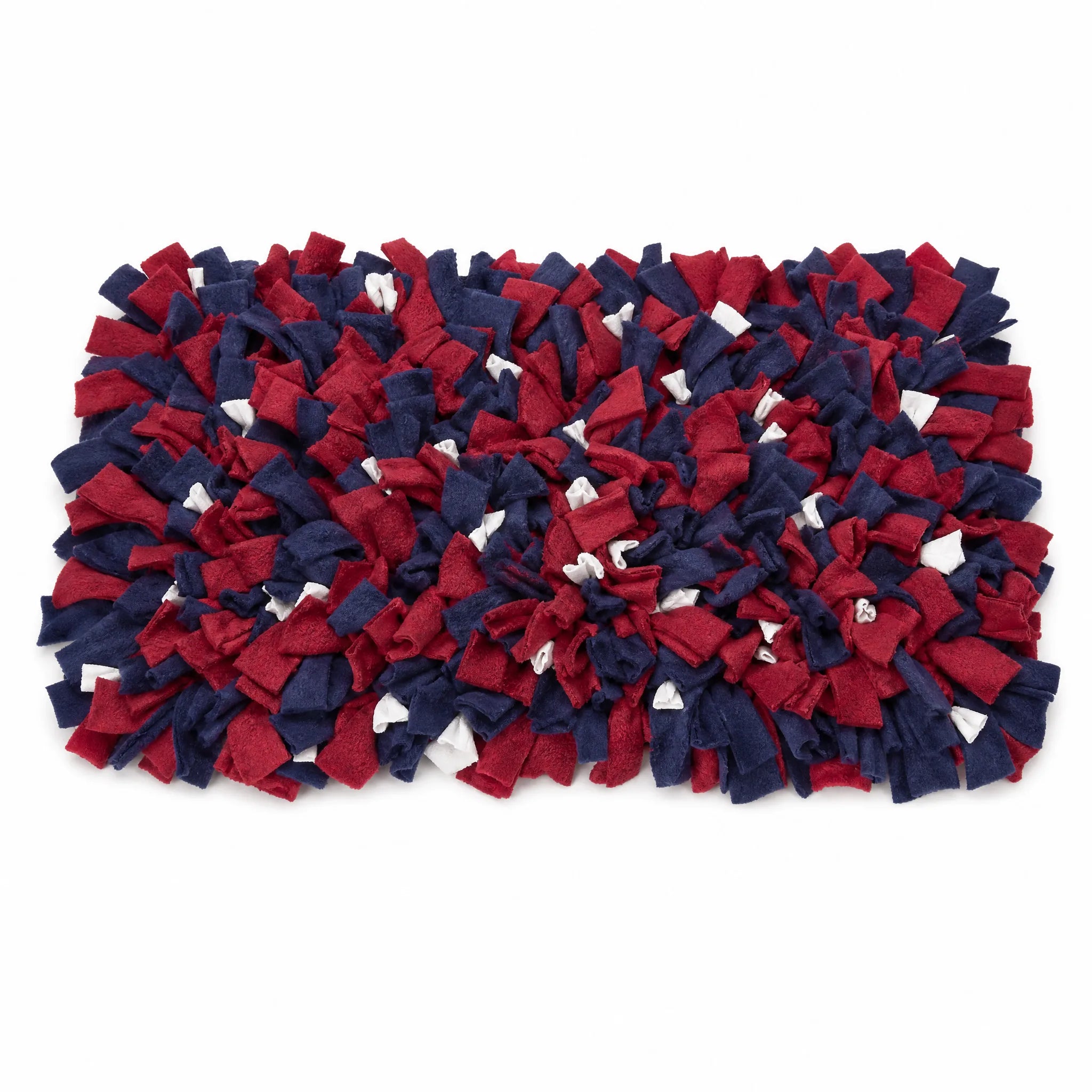 Tappeto olfattivo snuffle mat modello classico rosso navy e bianco 50x34 cm