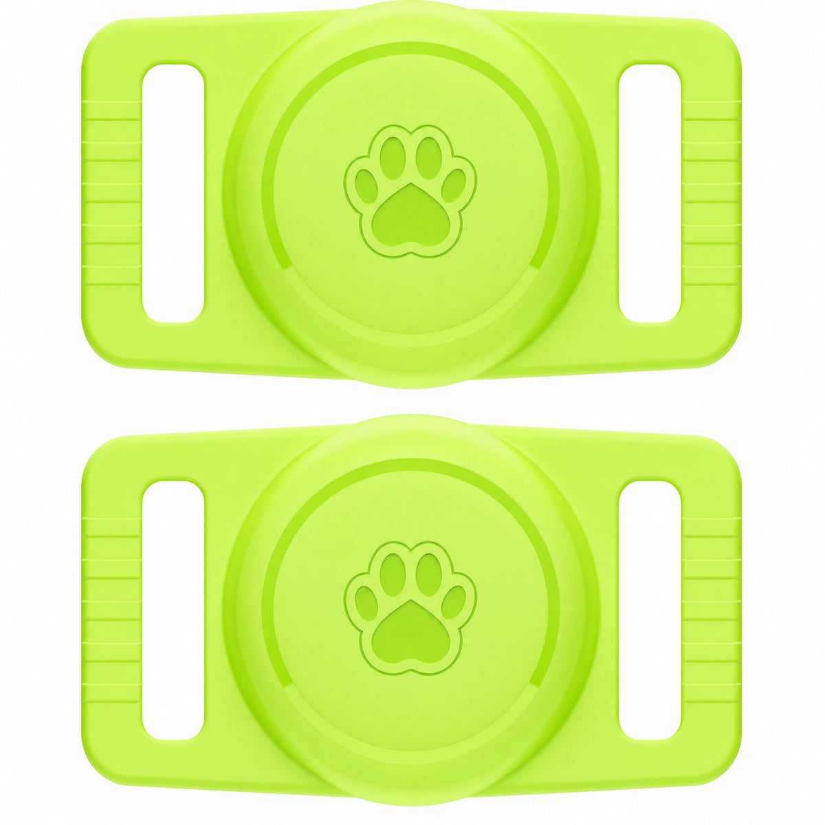 Porta AirTag cane verde glow 2 pezzi