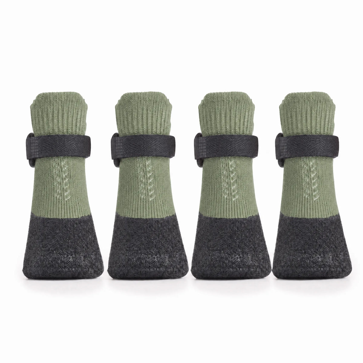 Calzini cane antiscivolo soft verde oliva set da 4