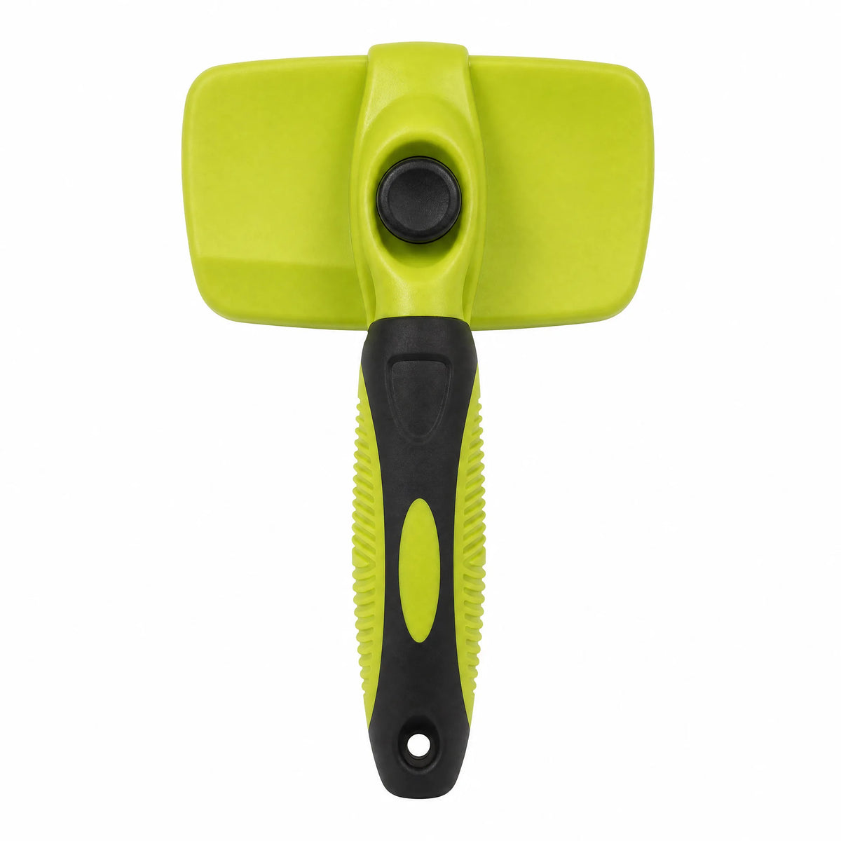 Spazzola autopulente per cani colore verde