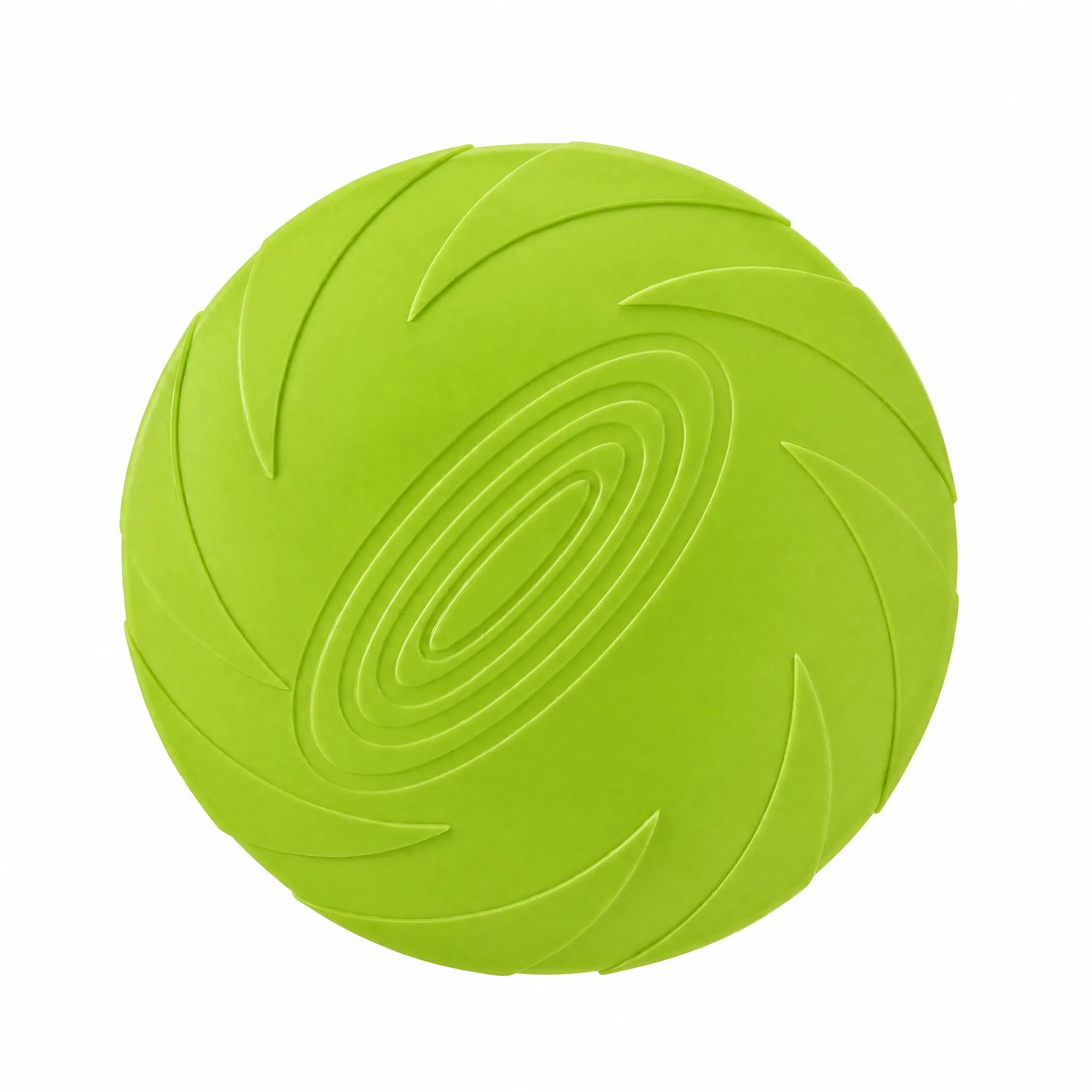 Frisbee per cani in silicone verde