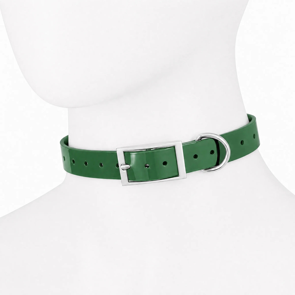 Collare cane TPU impermeabile verde 2,5 cm